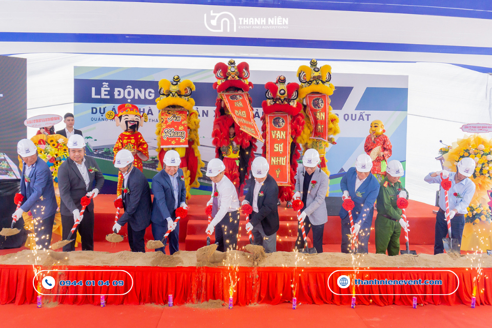 tổ chức sự kiện tại Quảng Ngãi Tổ chức lễ khởi công, động thổ