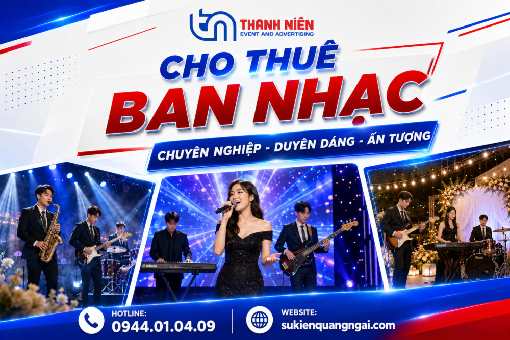 Cho thuê ban nhạc sự kiện chuyên nghiệp