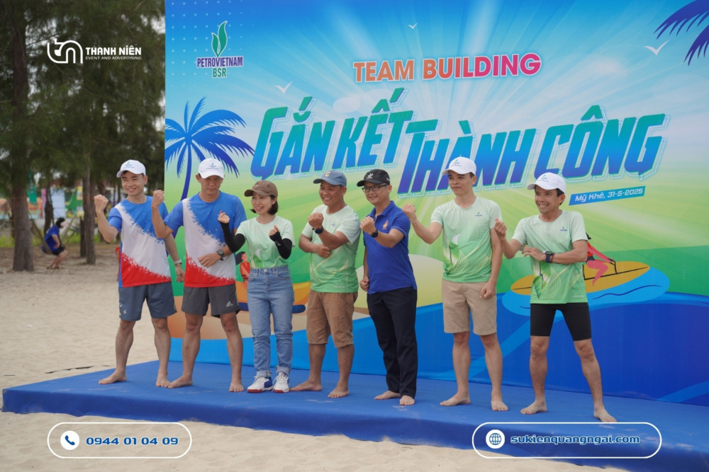 Tổ chức sự kiện team building trọn gói tại Quảng Ngãi