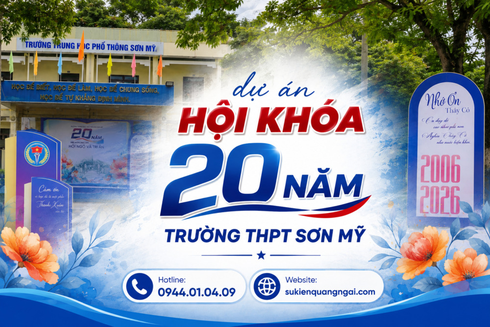 Tổ chức hội khóa 20 năm Trường THPT Sơn Mỹ