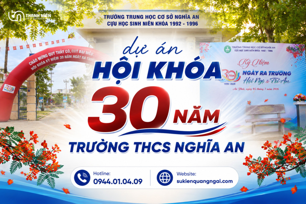 Tổ chức hội khóa 30 năm Trường THCS Nghĩa An